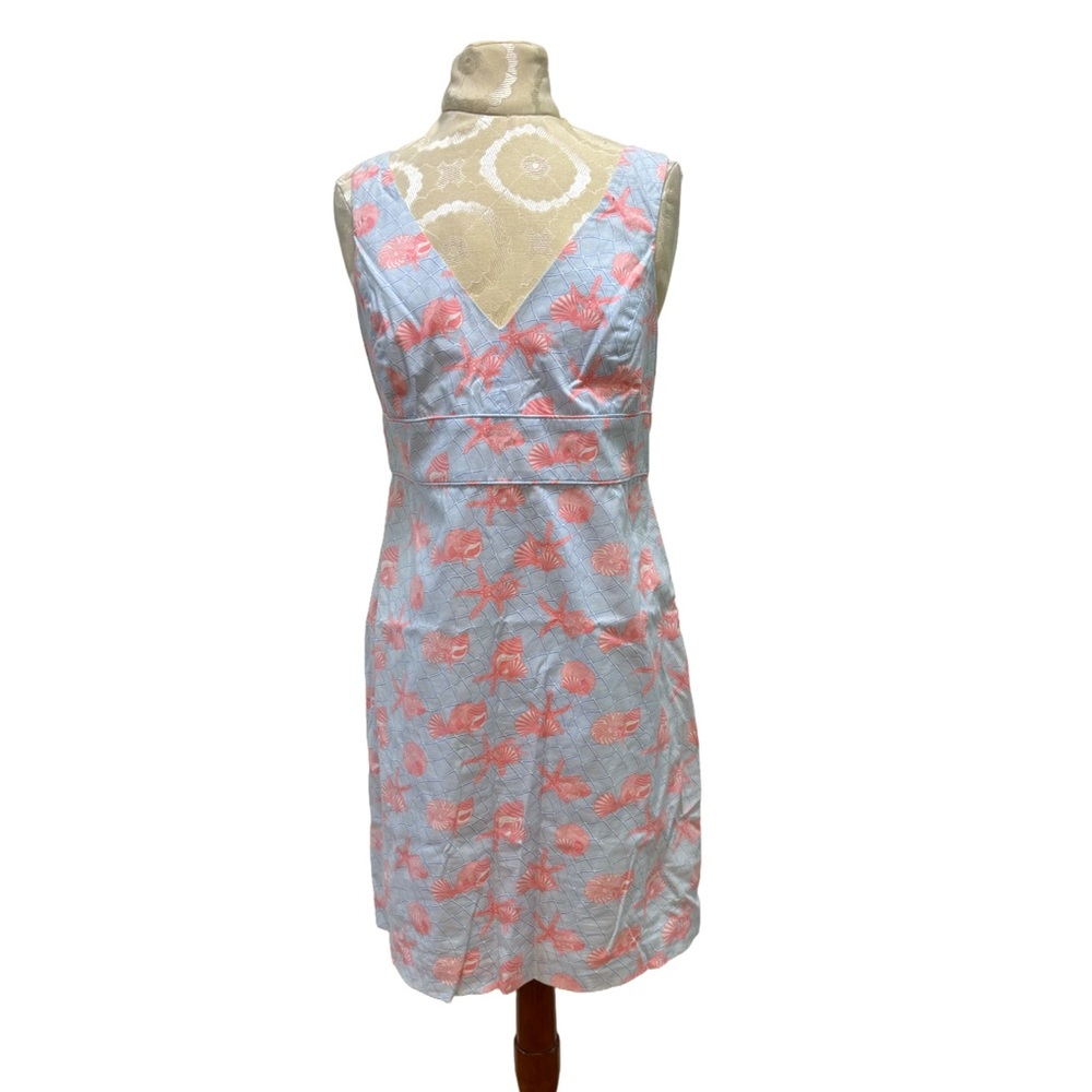 Vineyard Vines Sea Shell Sleeveless Sundress Resort Wear Size 8 NWT Pink Blue